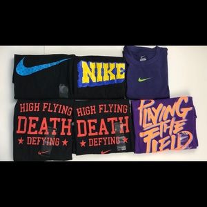NIKE boy short sleeve size large lot